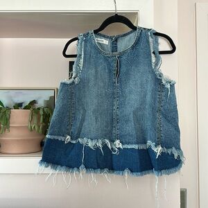 Blank NYC Keyhole Denim Top